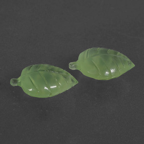 Pedras preciosas de Prehnite Verde natural de  ct, Forma extravagante, Translúcido