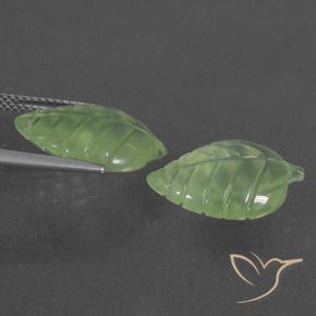 Pedras preciosas de Prehnite Pêra Pêra Verde natural de 13.24 ct, Chique, Translúcido