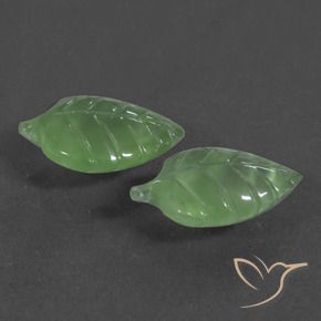 Pedras preciosas de Prehnite verde pêra natural de 8.07 ct, Chique, Translúcido