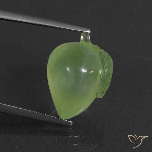 10.44ct Natural Verde amarelado Prehnite, Chique, Translúcido