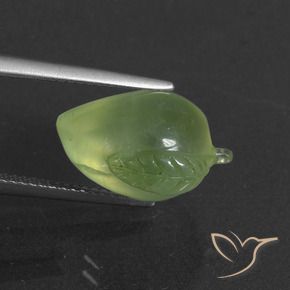 Prehnite Verde amarelado Natural 10.44ct, Chique, Translúcido