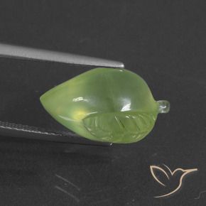 Prehnite Verde amarelado Natural 9.94ct, Chique, Translúcido