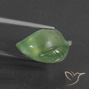 Prehnite Verde amarelado Natural 12.76ct, Chique, Translúcido