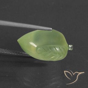 Prehnite Verde amarelado Natural 12.94ct, Chique, Translúcido