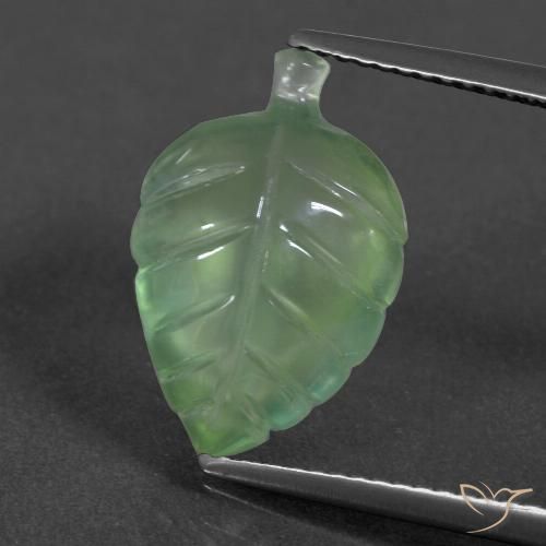 5.89ct Natural verde quente Prehnite, Chique, Translúcido
