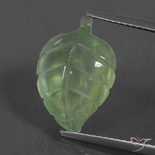 6.07ct Natural Pêra Pêra Verde Prehnite, Chique, Translúcido