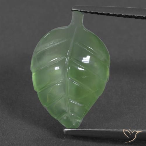 6.66ct Natural verde pêra Prehnite, Chique, Translúcido