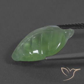 Prehnite verde pêra Natural 6.66ct, Chique, Translúcido