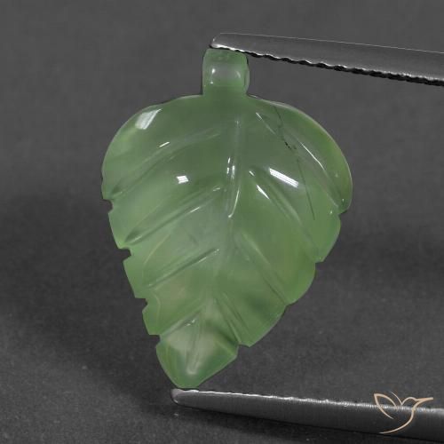 6.27ct Natural verde pêra Prehnite, Chique, Translúcido
