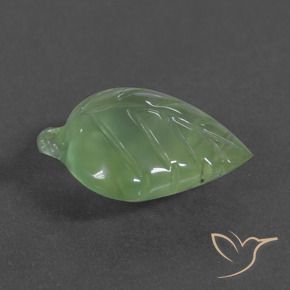 Prehnite verde pêra Natural 6.27ct, Chique, Translúcido