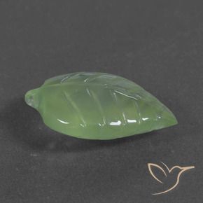 Prehnite Verde médio Natural 6.06ct, Chique, Translúcido