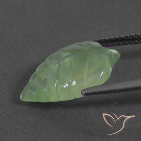 Prehnite Verde médio Natural 6.06ct, Chique, Translúcido