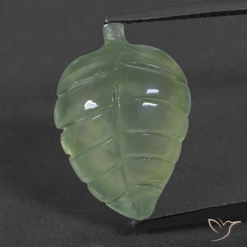 6.83ct Natural Pêra Pêra Verde Prehnite, Chique, Translúcido