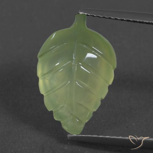 5.97ct Natural Amarelo verde Prehnite, Chique, Translúcido