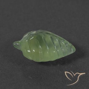 Prehnite Verde médio Natural 5.61ct, Chique, Translúcido
