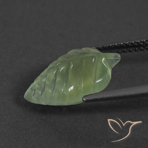 Prehnite Verde médio Natural 5.61ct, Chique, Translúcido
