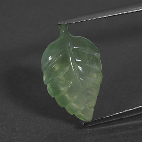 Prehnite Verde Natural 5.62ct, Forma extravagante, Translúcido