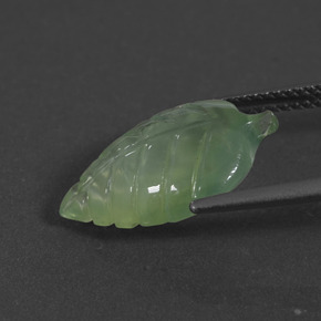 Prehnite Verde Natural 5.62ct, Forma extravagante, Translúcido