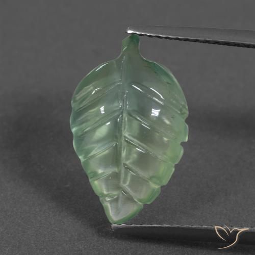 5.11ct Natural verde quente Prehnite, Chique, Translúcido