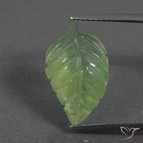 5.70ct Natural Verde amarelado Prehnite, Chique, Translúcido