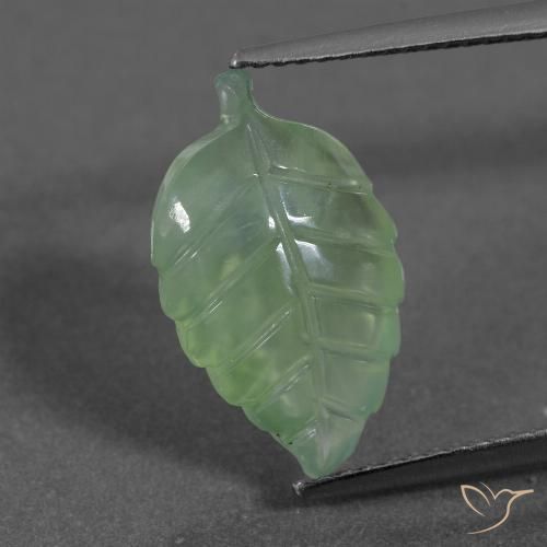 5.39ct Natural Verde Pêra Claro Prehnite, Chique, Translúcido
