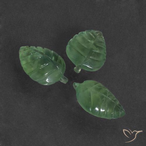 21.38ctw Natural Luz verde Prehnite, Chique, Translúcido