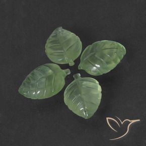 Pedras preciosas de Prehnite Verde limão natural de 29.56 ct, Chique, Translúcido