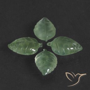 Pedras preciosas de Prehnite Luz verde natural de 27.79 ct, Chique, Translúcido