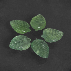 Pedras preciosas de prehnita verde natural de 20,29 ct, forma extravagante, translúcido