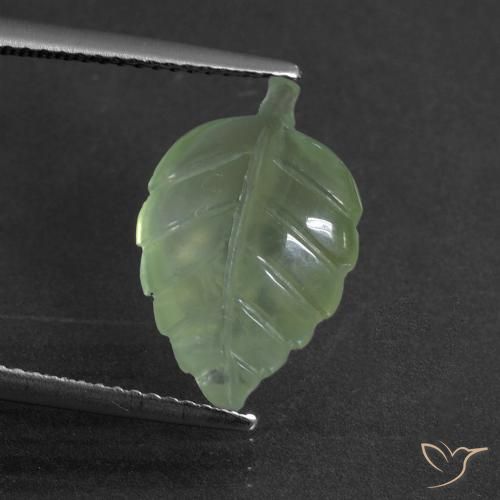 5.15ct Natural Pêra Pêra Verde Prehnite, Chique, Translúcido