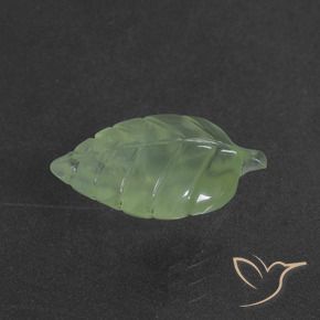 Prehnite Pêra Pêra Verde Natural 5.15ct, Chique, Translúcido