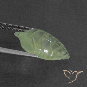 Prehnite Amarelo verde Natural 5.76ct, Chique, Translúcido
