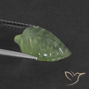 Prehnite Verde amarelado Natural 4.90ct, Chique, Translúcido