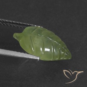 Prehnite Verde médio Natural 5.08ct, Chique, Translúcido