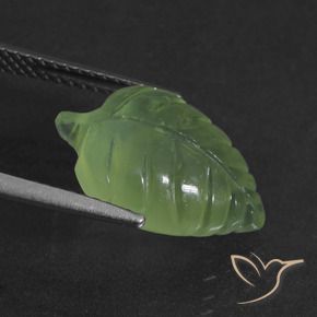 Prehnite Verde amarelado Natural 6.65ct, Chique, Translúcido