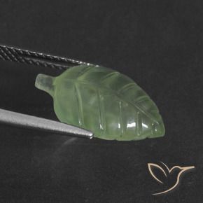 Prehnite Verde médio Natural 4.88ct, Chique, Translúcido
