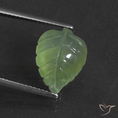 5.97ct Natural verde pêra Prehnite, Chique, Translúcido