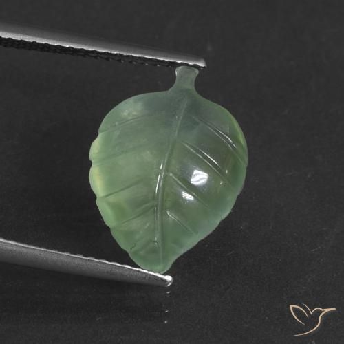 5.62ct Natural verde quente Prehnite, Chique, Translúcido