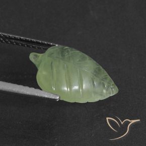 Prehnite Verde Limão Pálido Natural 4.61ct, Chique, Translúcido