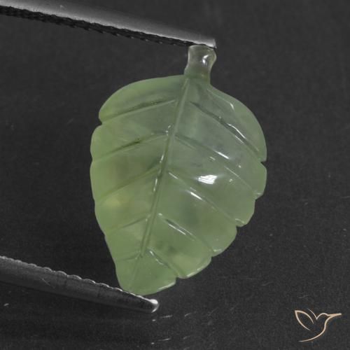 5.28ct Natural Verde médio Prehnite, Chique, Translúcido