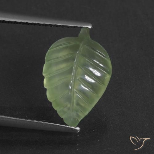 4.62ct Natural Verde amarelado Prehnite, Chique, Translúcido