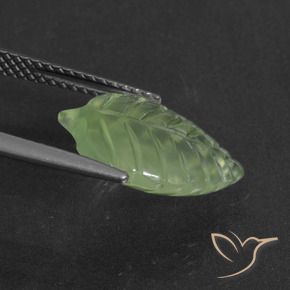 Prehnite Verde amarelado Natural 4.62ct, Chique, Translúcido