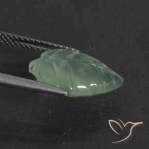 Prehnite Luz verde Natural 4.86ct, Chique, Translúcido