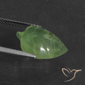 Prehnite Verde médio Natural 6.21ct, Chique, Translúcido