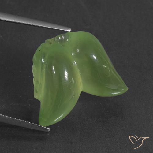 14.66ct Natural verde quente Prehnite, Chique, Translúcido