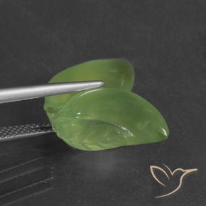 Prehnite verde quente Natural 14.66ct, Chique, Translúcido