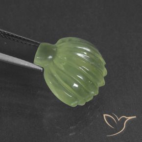 Prehnite Verde limão Natural 10.71ct, Chique, Translúcido