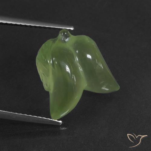 9.97ct Natural verde quente Prehnite, Chique, Translúcido