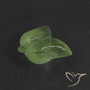 Prehnite verde quente Natural 9.97ct, Chique, Translúcido