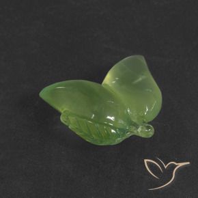 Prehnite Verde médio Natural 12.52ct, Chique, Translúcido